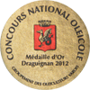 Concours National Oléicole de Draguignan - Médaille d'Or 2012