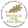 Concours Général Agricole de Paris - Médaille d'Or 2015