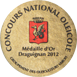 Médaille d'Or 2012 au Concours National Oléicole de Draguignan